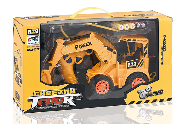 5 CHANNEL R/C CONSTRUCTION TRUCK WITH FLASH,BATTERY AND USB